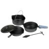 6 Pieces Cast Iron Camping Mess Kits