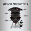 4-in-1 Portable Propane Gas Camping Stove, 1 Burner
