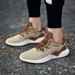 Student breathable running shoes (Option: brown-40)