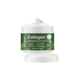 Wiyun Collagen Ginseng Green Tea Moisturizing Cream, Moisturizing Face Cream Moisturizing Brightening Skin Hydrating Firming Skin Cream (Option: 50g-60g-2.04*1.73inch)