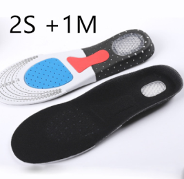 Thickened Sports Breathable Shock Absorption Insole (Option: 2S 1M)