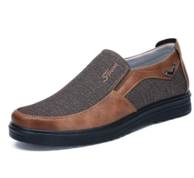 Business Casual Soft-soled Feet Flat-soled Men's Shoes (Option: Brown-40 yards)