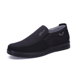 Business Casual Soft-soled Feet Flat-soled Men's Shoes (Option: B gray-42)