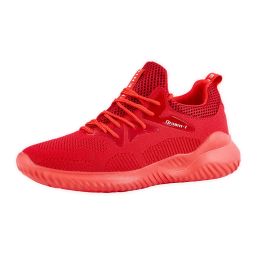 Student breathable running shoes (Option: Red-42)