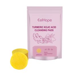 Eelhope Turmeric Acid Gentle Cleansing Pad, Facial Repair Skin Deep Clean, Brightening, Nourishing And Hydrating (Option: 40pieces-69.8g-7.87*5.51inch)