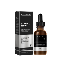 West&Month Vitamin C Facial Essence, Moisturizing And Moisturizing Skin Smooth, Delicate And Even Skin Tone (Option: 30ml-45.37g-4.13*1.18*1.18inch)