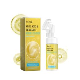 Hoygi Turmeric Gentle Cleansing Cleanser Massage Moisturizing Clean Exfoliating Gentle Skin Care Cleanser (Option: 100ml-178.4g-7.17*2.16*2.16inch)