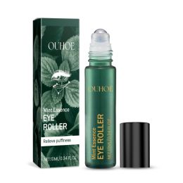 OUHOE Mint Essence Eye Roller, Fade Fine Lines Crow's Feet Moisturizing Elastic Eye Anti-Wrinkle (Option: 10ml/盒-45g-2.5*2.5*9cm)