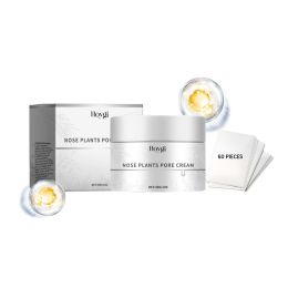 Hoygi Blackhead Nose Mask Facial Cleansing Nose Blackhead Acne With Large Pores Improves Skin Cleansing Nose Mask (Option: 1set-56.5g-2.13*2.13*1.81inch)