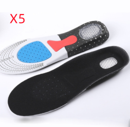 Thickened Sports Breathable Shock Absorption Insole (Option: L 5pairs)