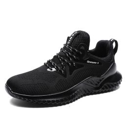 Student breathable running shoes (Option: Black-41)