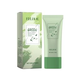 EELHOE Green Tea Protective Cream Outdoor Protective Refreshing Smooth Delicate Facial Acne Skin Daily Care Cream (Option: 50g-72.3g-5.32*1.58*1.58inch)