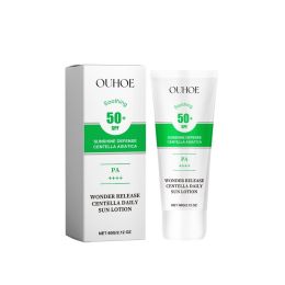 OUHOE Wonder Release Centella Daily Sun Lotion, Summer Protective Hydrating Mild Isolation Protective Cream (Option: 60g-82g-1.57*1.57*5.31inch)