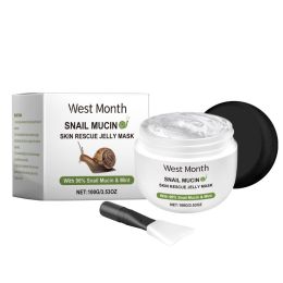 West Month Snail Jelly Mask, Wet Mask Repair Facial Skin Blemishes Moisturizing And Cleaning (Option: 1set-139.3g-2.67*2.67*2.28inch)